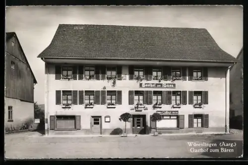 AK Würenlingen /Aarg., Gasthof zum Bären, Inh. J. Schneider-Baldinger