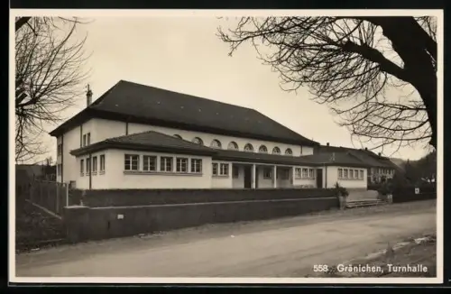 AK Gränichen, Strassenpartie mit Turnhalle