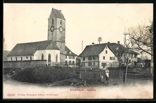AK Schöftland, Blick zur Kirche