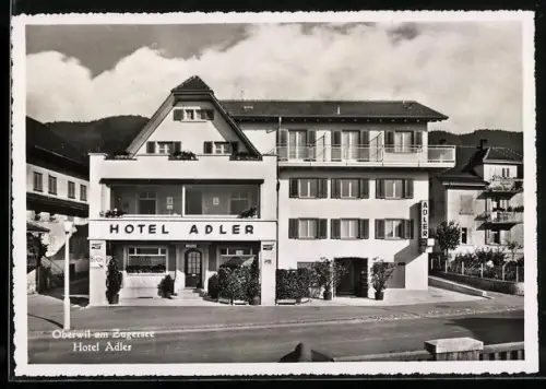 AK Oberwil am Zugersee, Hotel und Restaurant Adler, Inh. Fam. Betschart