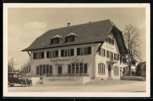 AK Fahrwangen, Hotel Bahnhof, Propr. M. Rodel-Kunz