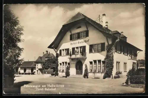 AK Fahrwangen am Hallwilersee, Hotel Bahnhof, Bes. F. Renggli-Ineichen