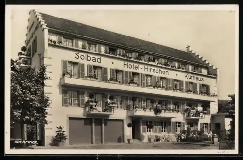 AK Oberfrick, Kurhaus-Hotel Hirschen