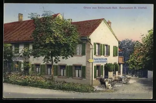 AK Schinznach-Bad, Restaurant B. Viertel mit Terrasse