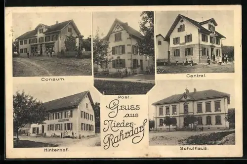 AK Niederrohrdorf, Consum, Post, Central und Schulhaus