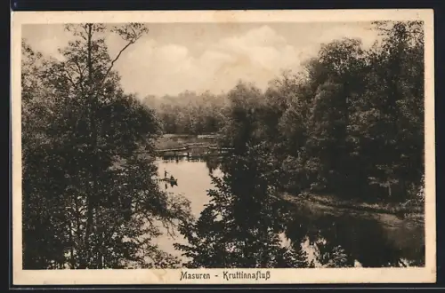 AK Kruttinnafluss /Masuren, Ortspartie