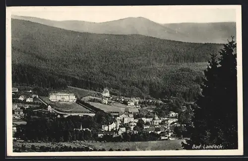 AK Bad Landeck, Teilansicht der Ortschaft