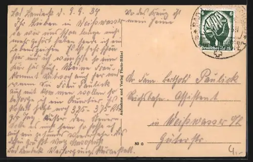 AK Bad Landeck, Teilansicht mit Umgebung