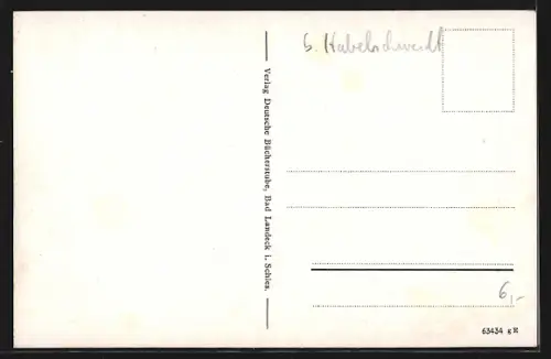 AK Bad Landeck, Ring mit Dreifaltigkeitssäule