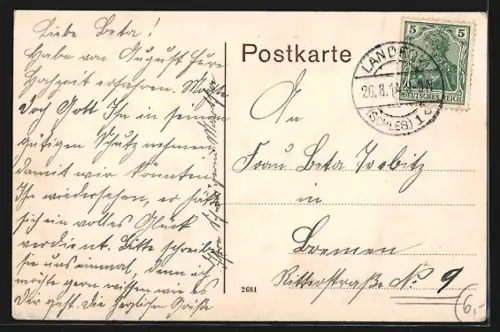 AK Bad Landeck, Die Johannesbrücke