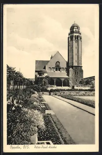AK Oppeln /OS., Blick zur Peter-Paul-Kirche
