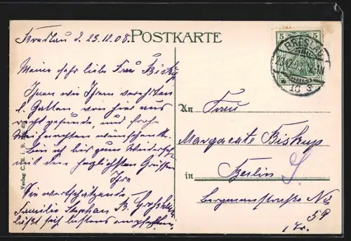 AK Breslau, Oderpartie mit Sandkirche, festgemachte Raddampfer