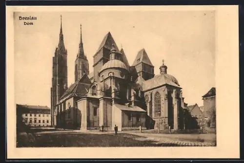 AK Breslau, Dom, Totalansicht