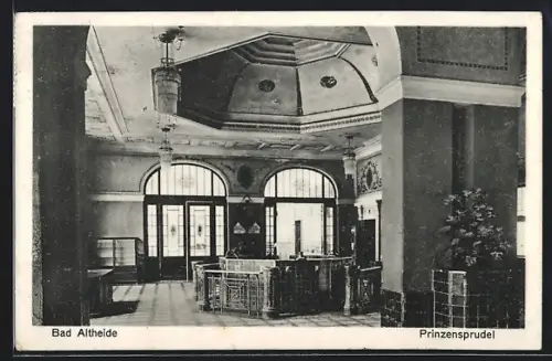 AK Bad Altheide, Prinzensprudel, Innenansicht