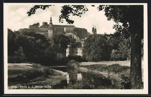 AK Glatz, Partie an der Glatzer Neisse