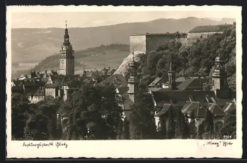 AK Glatz, Teilansicht des Ortes