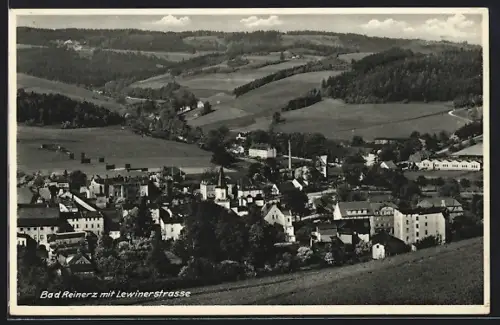 AK Bad Reinerz, Totalansicht mit Lewinerstrasse