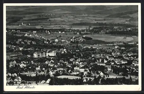 AK Bad Altheide, Ortsansicht aus der Vogelschau