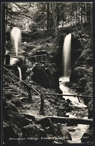 AK Heuscheuer Gebirge, Untere Wasserfälle