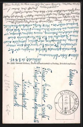 AK Bad Altheide, Ortsansicht vom Waldrand aus