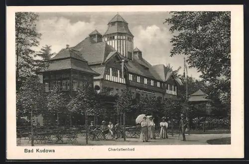 AK Bad Kudowa, Blick auf das Charlottenbad