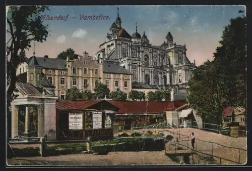 AK Albendorf, Blick zur Gnadenkirche