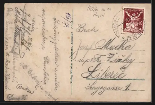 AK Albendorf, Blick zur Gnadenkirche