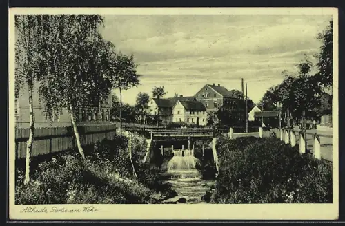 AK Altheide, Ortspartie am Wehr