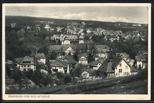 AK Bad Altheide, Panorama vom Berghang aus