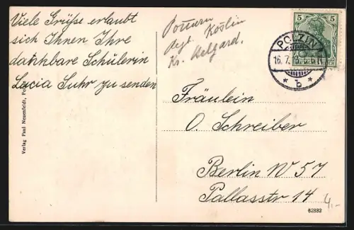 AK Bad Polzin, Pommersche Schweiz, Fünfsee