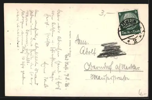 AK Grossmöllen, Strand mit Ostseebad