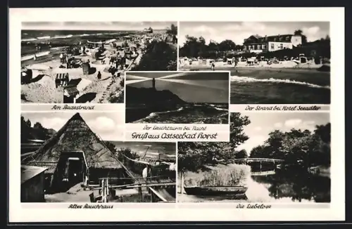 AK Horst, Strand beim Hotel Seeadler