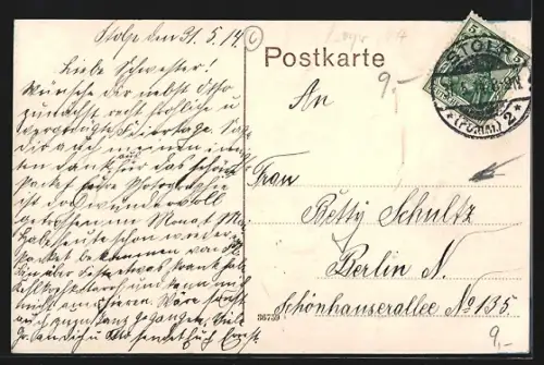 AK Stolp, Partie an der Laufbrücke