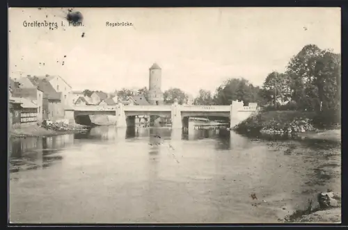AK Greifenberg, Blick auf die Regabrücke