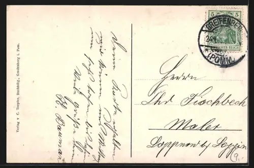 AK Greifenberg, Blick auf die Regabrücke