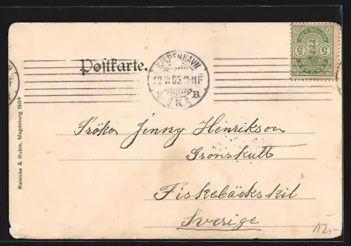 AK Stolpmünde, Mole mit Lotsenhaus und Strandpavillon