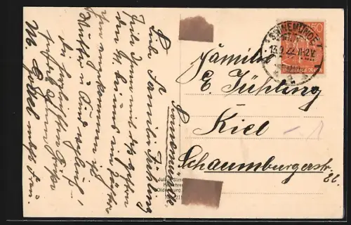 AK Swinemünde, Familienbad, Strandkörbe und Dünen