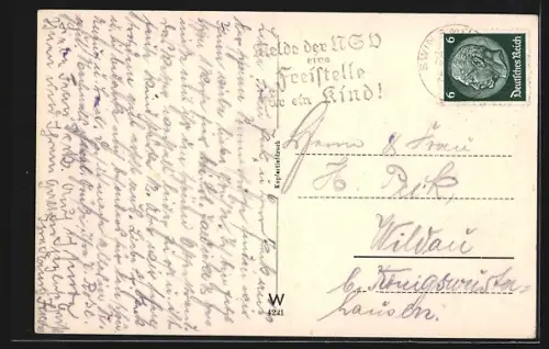 AK Swinemünde, Strand am Kurhaus