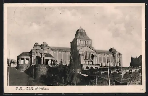 AK Stettin, Städtisches Museum, Totalansicht