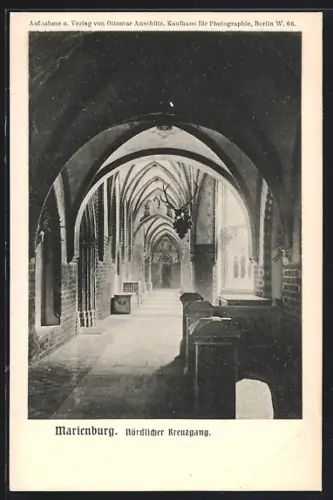 AK Marienburg / Malbork, Im Nördlichen Kreuzgang