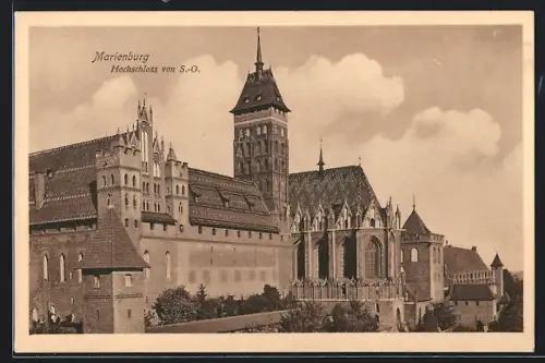 AK Marienburg, Hochschloss von Südosten