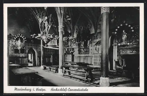 AK Marienburg i. Westpr., Hochschloss-Conventsstube