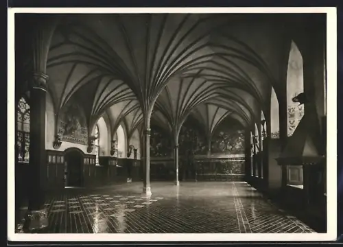 AK Marienwerder / Kwidzyn, Innenansicht Mittelschloss, Meisters Grosser Remter