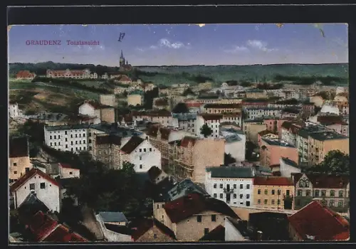 AK Graudenz / Grudziadz, Totalansicht