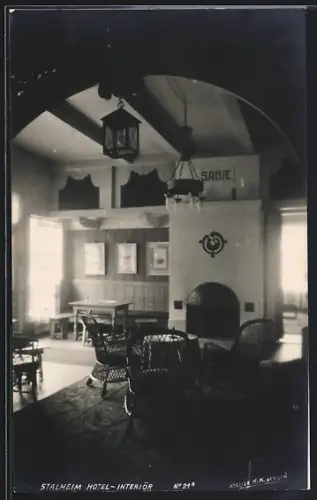 AK Stalheim, Stalheim Hotel, Interiör