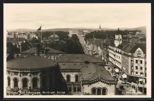 AK Oslo, Karl Johansgate, Stortinget, Slottet