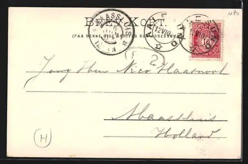 AK Aalesund, Ortsansicht aus der Vogelschau