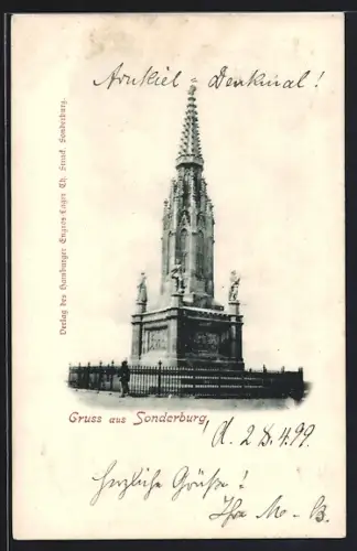 AK Sonderburg, Düppeldenkmal