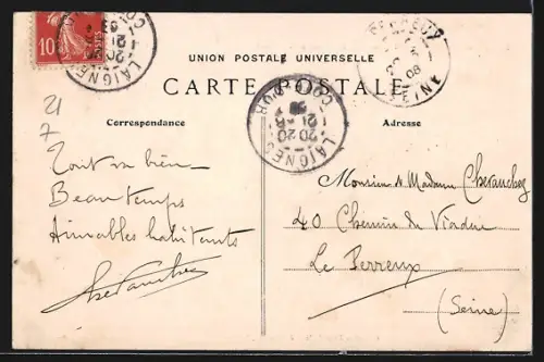 AK Laignes /Côte-d`Or, Allée des Sapins au Val d`Aigremont