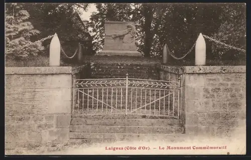 AK Laignes /Côte-d`Or, Le Monument Commémoratif
